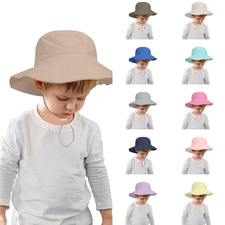 Wdgfv Head Circumference Children s Sun Hat Baby Outdoor Basin Hat Beach Hat Fisherman Hat 2-6 Years