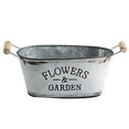 thumbnail image 1 of MasteelfCA Vintage Iron Bucket Succulent Flower Pot Creative Decorative Bucket European Style Bucket Silver, 1 of 7