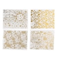 thumbnail image 4 of Nail Sticker,16pcs Gold Silver Nail Nail DIY Sticker Nail Decal Seamless Integration, 4 of 14