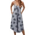 thumbnail image 2 of Vestidos Bohemios Tipo Mameluco para Mujer, Ropa Extravagante, Ropa Hippie, Conjunto Elegante de una Pieza. Gris L, 2 of 7