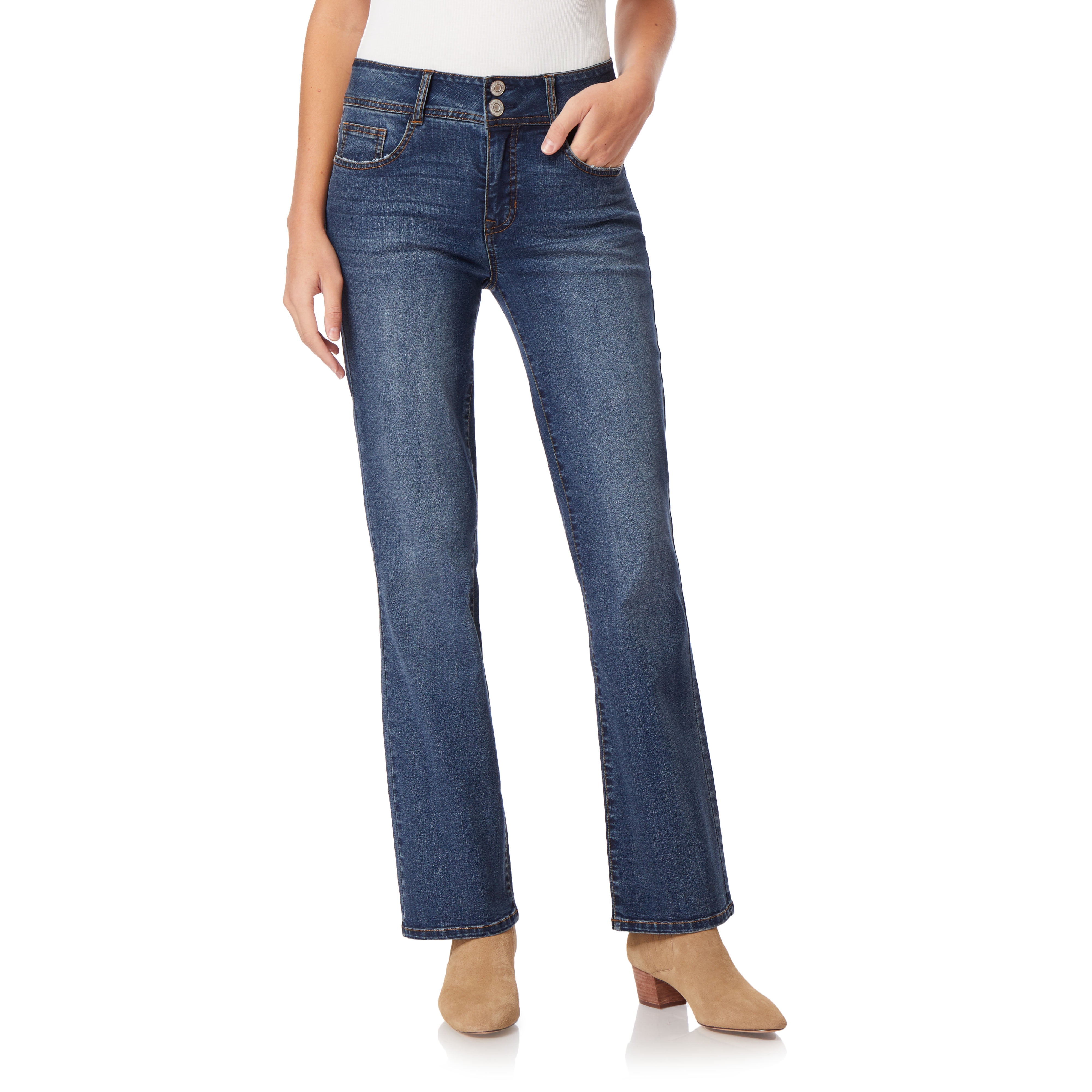 Angels Forever Young Women's Curvy Bootcut Jeans - Walmart.com