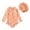 D-Orange, variant on Zwiiyzr 2025 6M-5T Toddler Girls Rash Guard One Piece Swimsuits Cute Print Long Sleeve Zipper Sunscreen Seaside Surfing Swimsuit Hat Set Pink