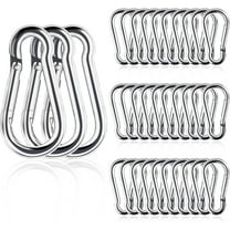 Small Carabiner Clip, 20pcs 1.57inch Mini Carabiners Clips, M4 Stainless Steel Spring Snap Hook Heavy Duty, Locking Carribenares for Climbing Hiking Camping Fishing