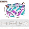 thumbnail image 7 of Yayeee Foldable Storage Basket for Shelves with Handles Set of 2 Waterproof Cloth Bins, Abstract Drawing, 7 of 7