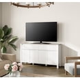 thumbnail image 6 of WAMPAT 2 Piece Coffee Table Sets, 1 Modern Coffee Table for Storage with Sliding Drawers, 1 Tall Sideboard TV Stand for 65 inch TV, White&Gray, 6 of 11