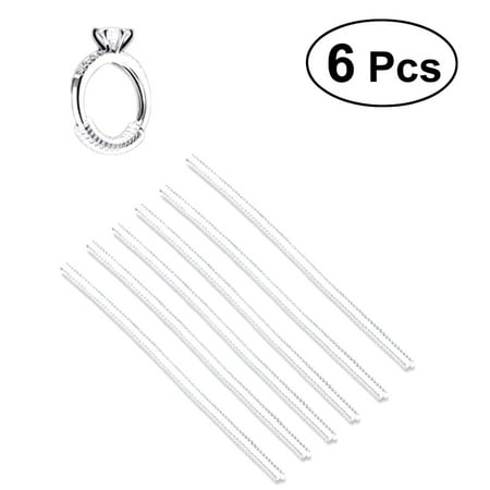 6 Pcs Invisible Ring Size Adjuster TPU Ring Guard Clear Ring Size Reducer for Loose (Best Ring Guard Solution)