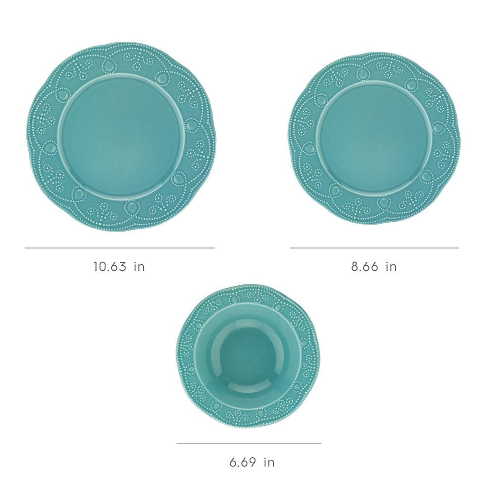Modern 12-Piece Porcelain Dinner Set - 4 Complete Place Settings - Durable Ceramic Plates & Bowls - Stackable Dishware for Daily Use