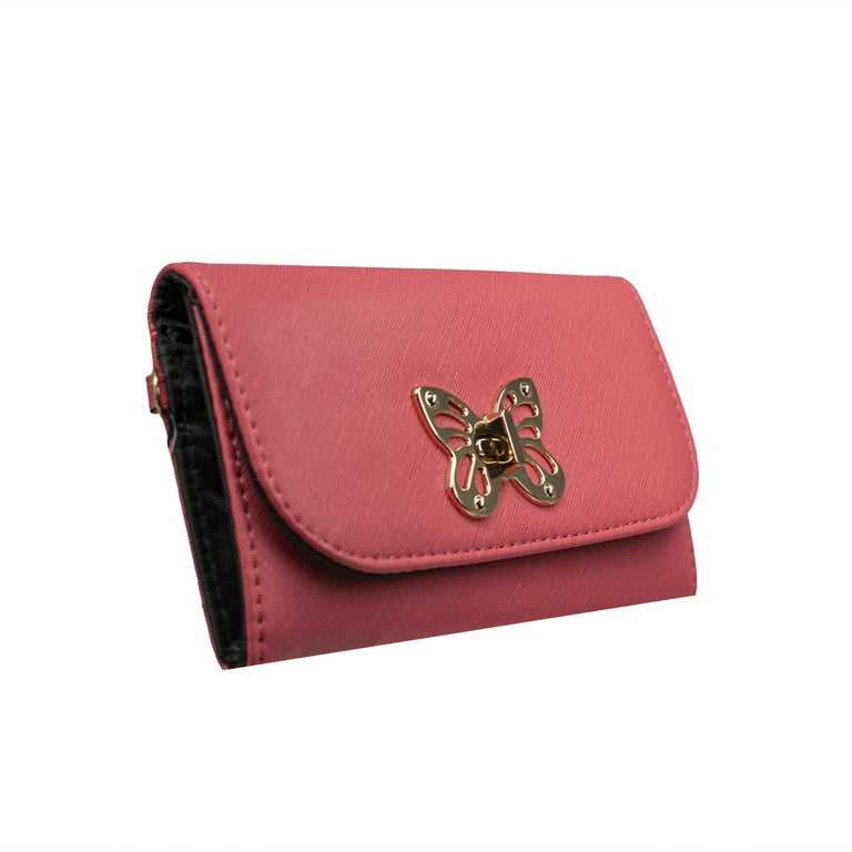 Saffiano Leather Clutch