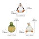 thumbnail image 3 of Adorno de escritorio de animales divertidos, minifiguras de tortugas, pingüinos y patos perezosos, regalo para amigos, familiares y colegas., 3 of 9