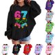 thumbnail image 1 of 67 Niños con capucha Niñas 6 7 Meme Sudadera cómoda manga larga Suéteres divertidos 6 7 Número impreso Novedad manga larga con capucha Suéter de moda cómodo once once hoodie (gris,7-8 años), 1 of 4