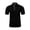 Black, variant on Men's Waffle Knit Henley Polo Shirt, Stand Collar Short Sleeve, Breathable Golf Polos for Men, Solid Color Casual Polos for Men Blue XL