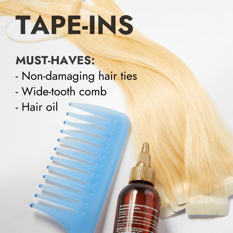Satin Strands Platinum Blonde Tape In 20 Inch Human Hair Extensions Riviera 20 Pieces 45g Each Pre taped Safely Adhere to Most Hair Types Easy