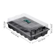 thumbnail image 3 of 3Set Propagation Kit Black Germination Kits for Seedlings with Stackable Design 14.34X9.04X2.75in, 3 of 8