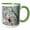 Green/White, variant on 3drose, Pudding Stone, Jasper Quartz, Rock Mineral - Us23 Bja0030 - Jaynes Gallery, 11oz Magic Transforming Mug