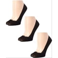 thumbnail image 3 of Warner's Womens 3 Pack No Slipping No Sliding Microfiber Liner Socks Size One Size Color Black, 3 of 4