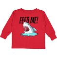 thumbnail image 3 of Inktastic Feed Me with Shark Head Boys or Girls Long Sleeve Toddler T-Shirt, 3 of 5