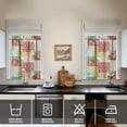 thumbnail image 4 of Kitchen Window Curtains over Sink Pioneer 36 Inch 3 Pieces Set Small Window Cafe Curtains for Home Decor Rod Pocket Tier Drapes, 4 of 6