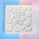 thumbnail image 5 of Fiudx Molde de Fondant con Forma de Botón, Material Flexible Apto para Uso Alimentario, Antiadherente, Reutilizable, Ideal para Decorar Pasteles y Dulces, Fácil de Limpiar, Herramienta Multiusos para, 5 of 6