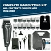 Wahl Elite Pro Complete High Performance Professional Men's Hair Cutting Kit, 21 Piece Set with Styling Shear, Comb & Clippers, 79602