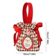 thumbnail image 3 of YIKA Christmas Decoration Christmas Candy Canvas Bag Christmas Eve Party Apples Drawstring Handbag Christmas Gift Bag, 3 of 6