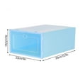 thumbnail image 4 of Plastic Stackable Shoes Box Set Foldable Clear Shoes Storage Box Portable Stacking Shoe Boxes Front Open for Home Organizer, Purple, 4 of 8