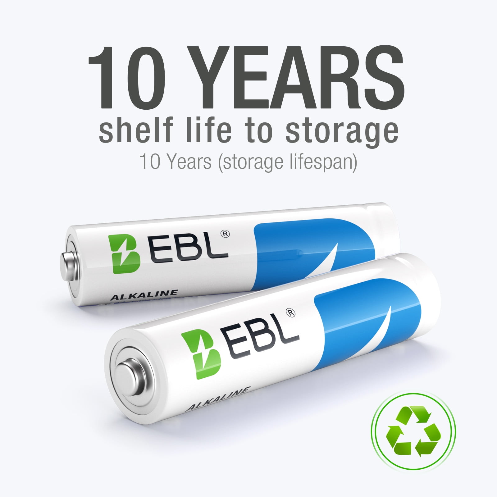 EBL AAA Batteries 40 Pack, 1.5V Long Lasting Triple A Alkaline Batteries, Ultra High-Capacity, Zero Leak, 10-Year Shelf Life Non-Rechargeable for Household and Business