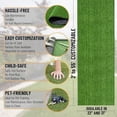 thumbnail image 2 of Ottomanson Artificial Grass Turf 2'7 x 24' Indoor Outdoor Faux Grass Rug with Drainage Holes Customizable with Extra Long Size Options Perfect for Patio Lawn Balcony Weddings Photoshoot Backdrop, 2 of 9