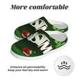 thumbnail image 6 of Wukai Merry Christmas Print Women's Indoor Bedroom Slipper Slip On Shoes, Unisex House Shoes with Anti-Skid Sole for Men, Gift for Women Men-11, 6 of 7