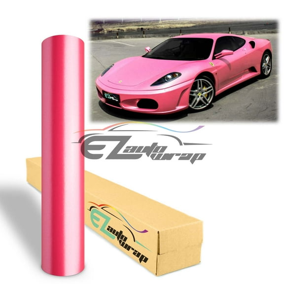 Premium Matte Metallic Satin Pearl Pink Vinyl Wrap Full Entire Car Air Bubble Free