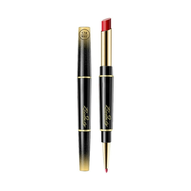 Rouges à Lèvres pour Femmes Crayon Rouge à Lèvres Crayon à Lèvres Brume Factice Maquillage Rouge à Lèvres Crayon Rouge à Lèvres Double Tête