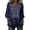 A284 Navy, variant on Womens Linen Embroidered Blouse 3/4 Sleeve Tops V Neck T Shirt Intricate Floral Pattern Peasant Style Relaxed Fit Casual Elegant Boho Summer Shirts Tops