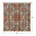 thumbnail image 5 of Autumn Daisy Floral Curtain 72x72, Quick-Drying Polyester with Plastic Hooks, Vintage Boho Wildflower Pattern for Bathroom Decor, 5 of 5