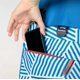 thumbnail image 2 of Mochila Nevera CleverMade para 18 Latas Impermeable Rayas Azules, 2 of 6
