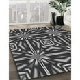 thumbnail image 3 of Ahgly Company Machine Washable Indoor Square Transitional Gunmetal Gray Area Rugs, 3' Square, 3 of 7