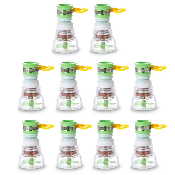 Moyic Difusor de grifo de fregadero, aireador de grifo de bañera de baño, extensor ajustable, adaptador Universal de aspersor de cocina, Suministros de limpieza para el hogar verde 4 versión 10 piezas
