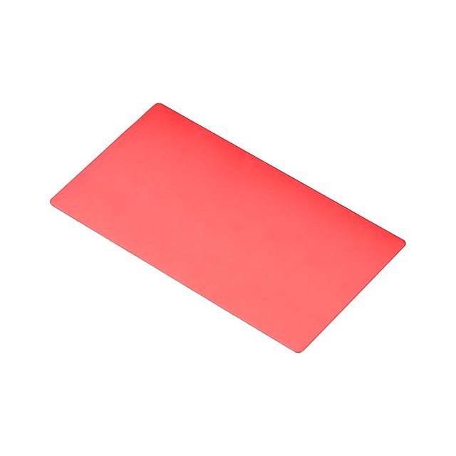 Unique Bargains Plaque en Aluminium Anodisé pour Impression Laser Rouge 3.9"x 2.0"x 0.02 Pouces