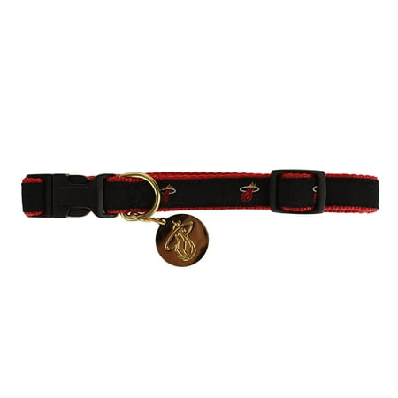 UPC 870320004701 product image for Sporty K9 NBA Miami Heat Ribbon Dog Collar | upcitemdb.com