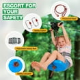 thumbnail image 3 of GYZJ Zip Lines for Kids and Adults Outdoor,300FT Up To 400 Lbs Quick Tightening Zipline,Kids Play Equipment, 3 of 9
