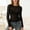 X-Black594, variant on YMNXA Women's T Shirt Long Sleeve Round Neck See Through Comfortable Breathable Slim Fit Layering Top For Casual Daily Wear,Black,L