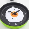thumbnail image 4 of Frying pan shape wall clock, 22x19cm dimensions, green clock, 4 of 7