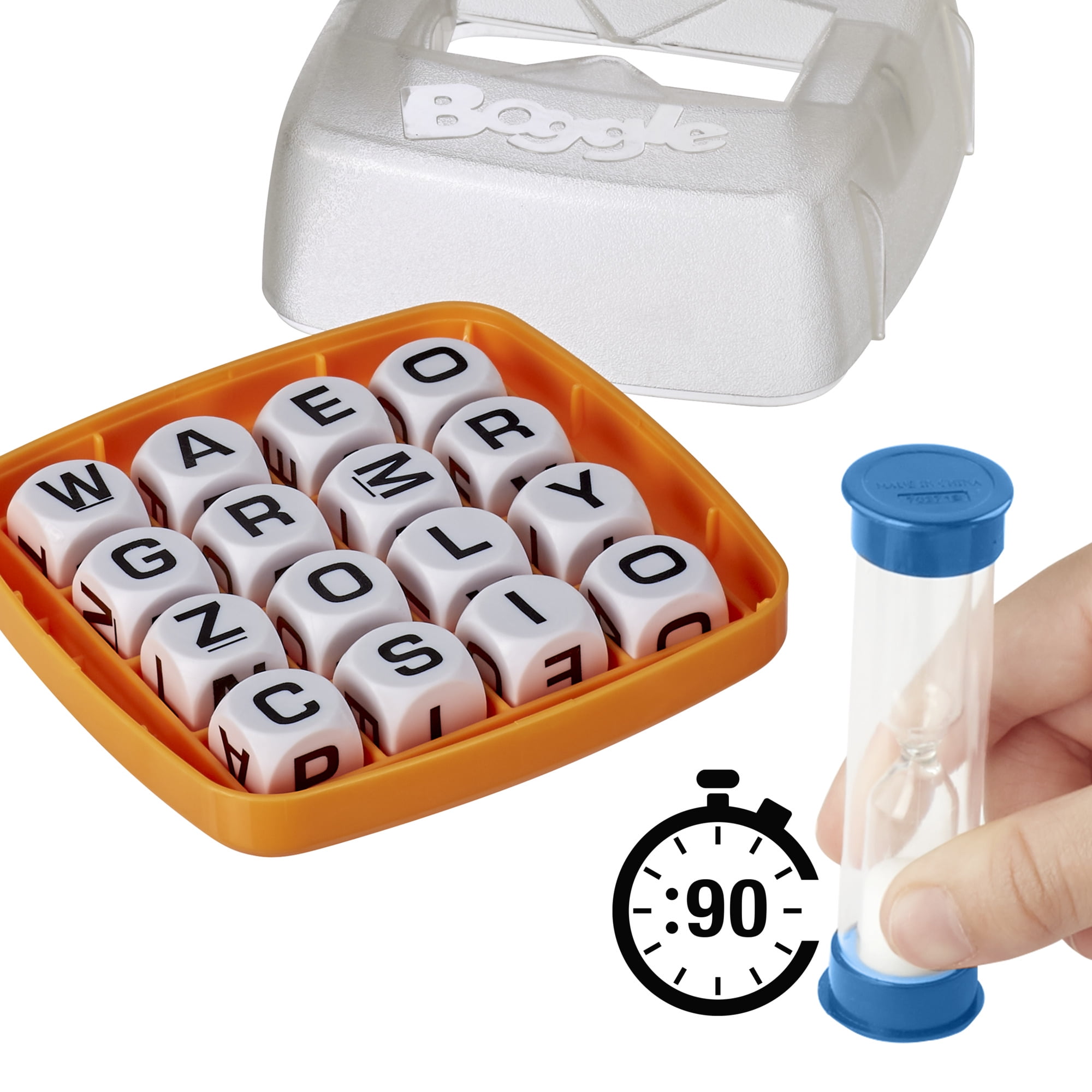 Boggle, jeu de mots familial pour 1 joueur et plus, jeu de dés, jeu de voyage pour adultes et enfants À partir de 8 ans
