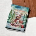 thumbnail image 5 of Merry Christmas Santa Reindeer Antlers Brittany Spaniel Sleigh Xmas Winter Holiday Travel Passport Wallet Brittany Dog Lover Gifts Idea PU Leather Passport Holder Cover - 00023, 5 of 5