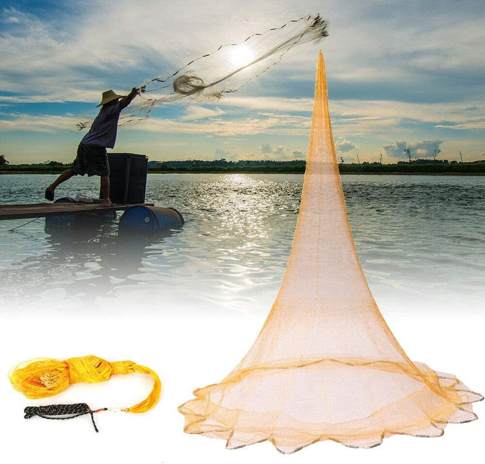 Miumaeov HandMade Fishing Box Net Real zinc Heavy Hammer with Bait for