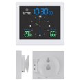 thumbnail image 5 of Reloj de pared para baño, resistente al agua, con temporizador, electrónico, digital, para cocina, baño, color blanco, 5 of 5