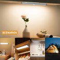 thumbnail image 3 of Under Cabinet Lights with Charging Station, 30LEDs Dimmer Rechargeable Motion Sensor Closet Light with Remote, Wireless Stick-Anywhere Night Safe Light Bar for Camping Wardrobe,Stairs,Kitchen,Hallway, 3 of 11