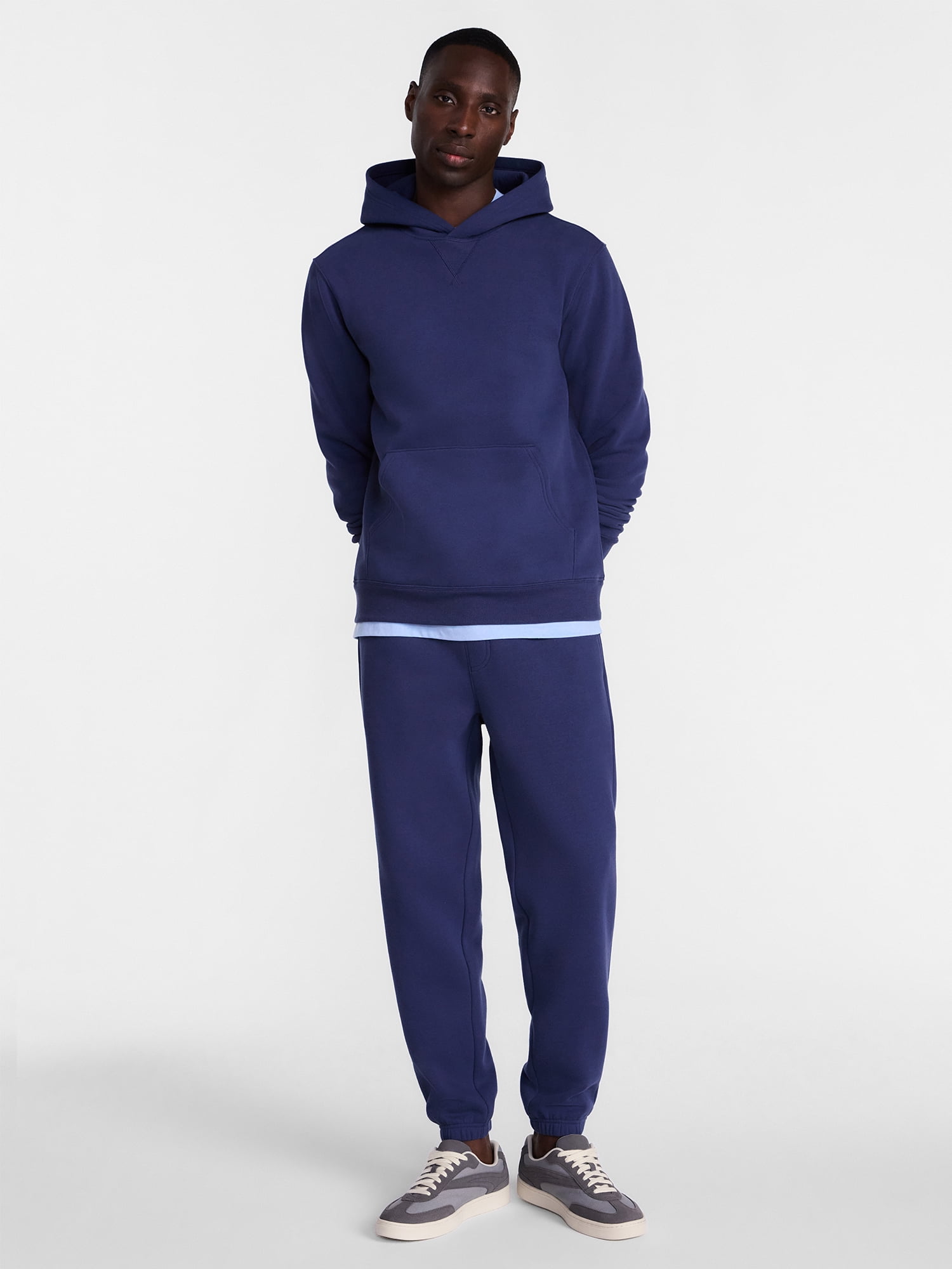 George Men's and Big Men's Fleece Hoodie Jacket, Sizes S-3XL