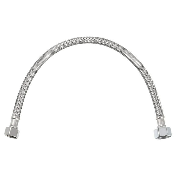 Uxcell 16" Faucet Supply Line Connector, G3/8 Female x G1/2 Female 304 Stainless Steel Water Supply Hose
