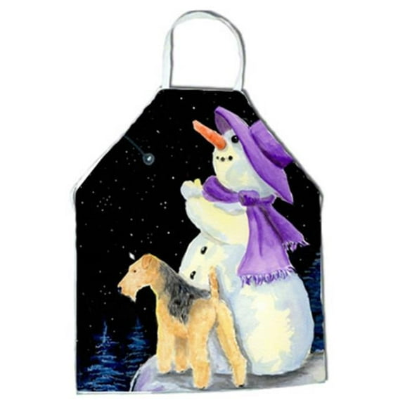 Snowman with Lakeland Terrier Apron - 27 x 31 in.