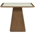 thumbnail image 3 of Meridian Furniture Atrium 36" Brown Glass Top And Wood Dining / Game Table, 3 of 18