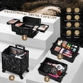 thumbnail image 2 of Estuche de maquillaje rodante Stagiant Cosmetology con ruedas y llave, 2 of 7